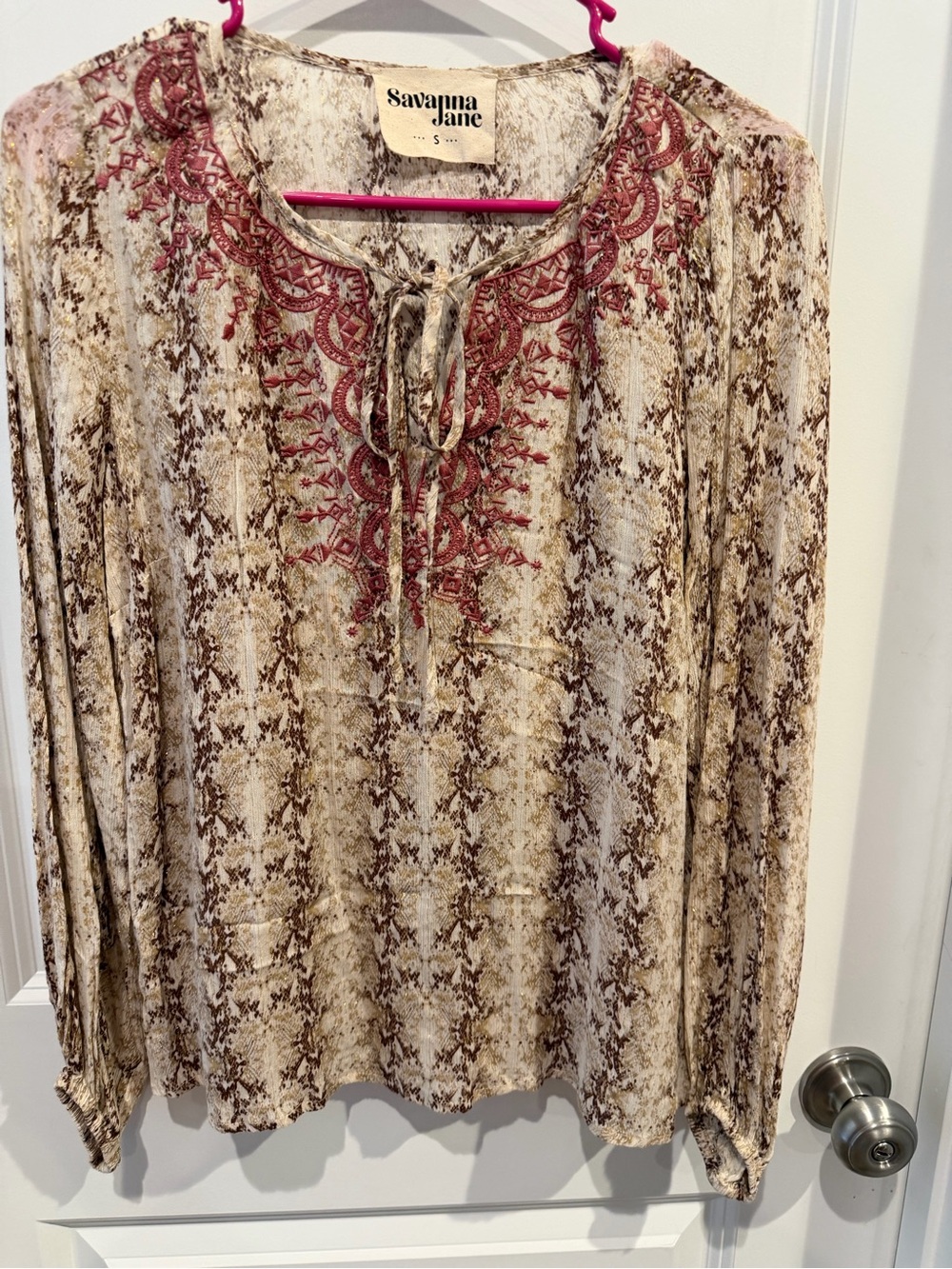 Savanna Jane Blouse Size Small
